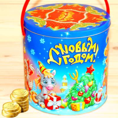 Недорогой детский новогодний подарок 1000 грамм в Верее