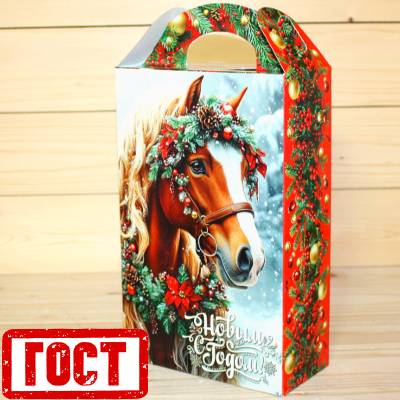 Сладкий новогодний подарок по ГОСТу в картонной упаковке в Верее